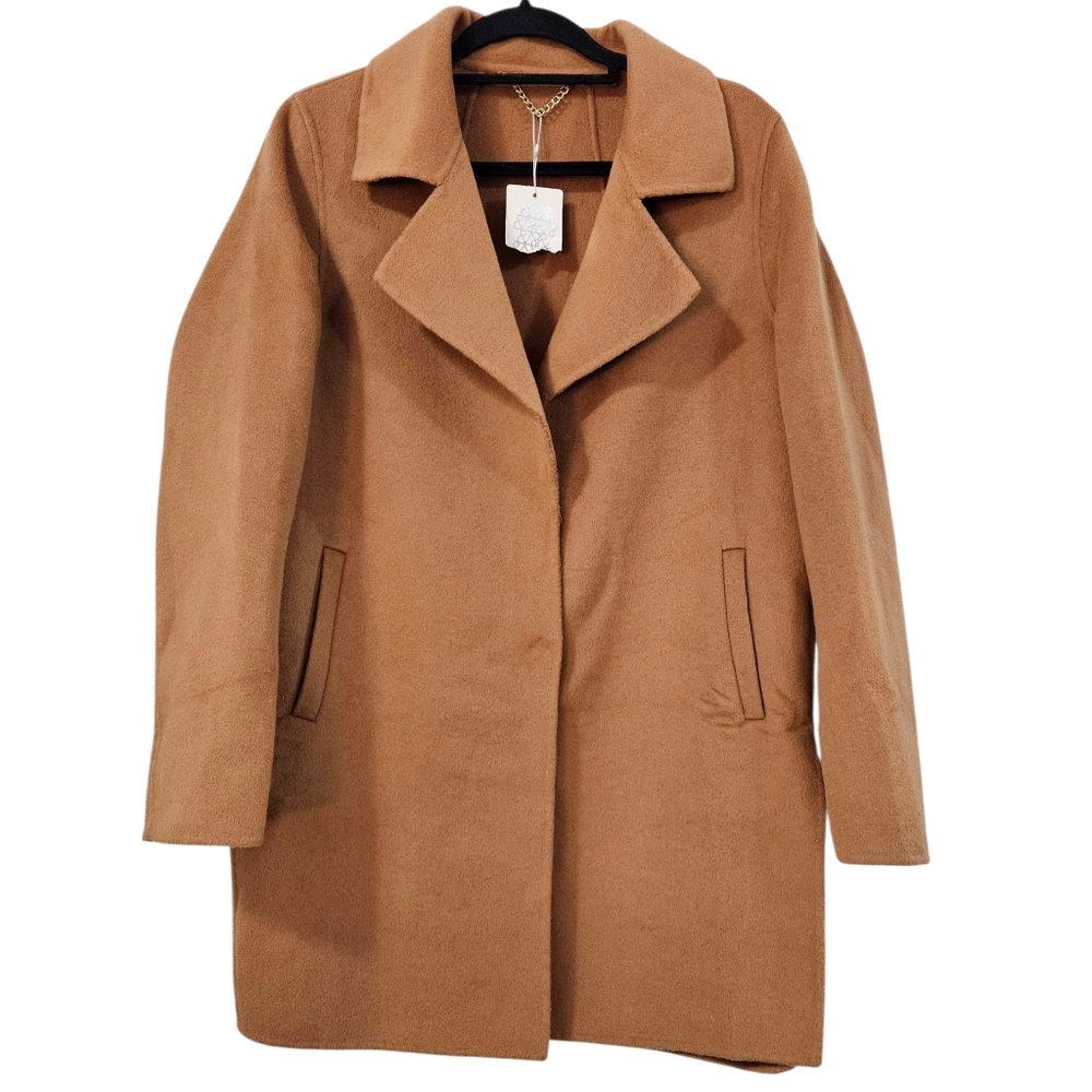 Belle & Bloom Ex-Boyfriend Wool Blend Oversized Jacket - Camel - Picture 2 of 8